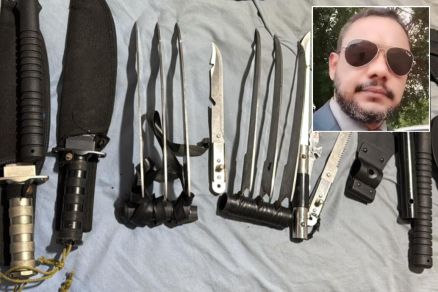 Advogado tinha arsenal de armas brancas; Justiça mantém prisão
