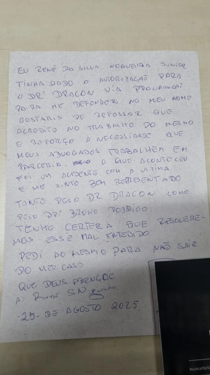  Empresário preso por matar gari diz em carta que crime foi "mal-entendido"