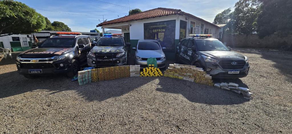 Forças de segurança apreendem 261 tabletes e geram prejuízo de 4,8 milhões ao crime