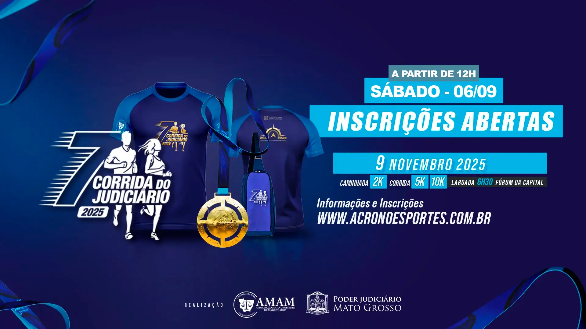 Inscrições para a 7ª Corrida do Judiciário começam neste sábado