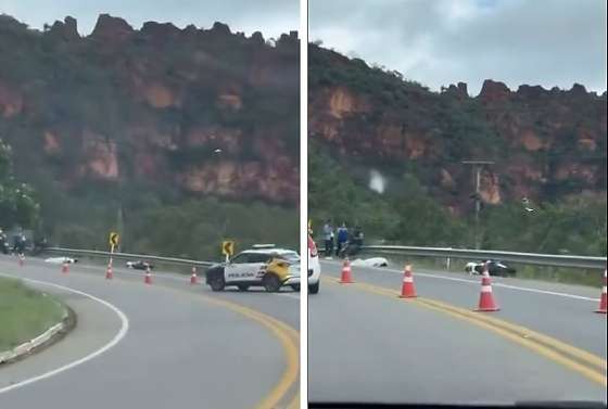 Motociclista morre após colisão contra defensa metálica na Estrada de Chapada